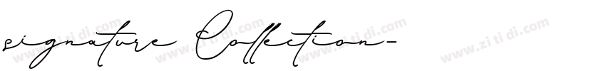 signature Collection字体转换